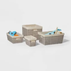 16" X 9" X 6" Woven Twisted Paper Rope Media Basket Gray - Brightroom™ 7 16" X 9" X 6" Woven Twisted Paper Rope Media Basket Gray - Brightroom™ -Home Decoration Sale Shop GUEST 054d99f6 5bc4 4b73 87f9 e39da675c247