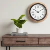 16" Warm Wood Wall Clock Brown - Threshold™ -Home Decoration Sale Shop GUEST 0b59d6ea 8576 42cd 828a baa05cd762cc