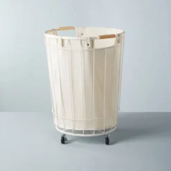 Wire & Fabric Laundry Hamper Sour Cream - Hearth & Hand™ With Magnolia -Home Decoration Sale Shop GUEST 1172c23f 3103 40d4 b324 2c56bdd6ddc9