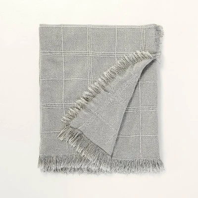Textured Grid Lines Dobby Throw Blanket - Hearth & Hand™ With Magnolia 9 Textured Grid Lines Dobby Throw Blanket - Hearth & Hand™ With Magnolia - Image 7