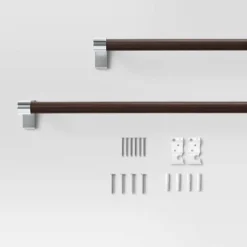 Dark Faux Wood Curtain Rod Nickel - Threshold™ 7 Dark Faux Wood Curtain Rod Nickel - Threshold™ -Home Decoration Sale Shop GUEST 18cfa6cc 1b83 41de 8c39 f8838d63025f