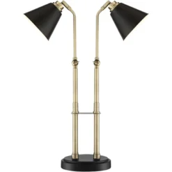 Possini Euro Design Sentry Modern Mid Century Desk Lamp 23" High Black Brass With USB Charging Port LED Adjustable Cone Shade For Bedroom Living Room 16 Possini Euro Design Sentry Modern Mid Century Desk Lamp 23" High Black Brass With USB Charging Port LED Adjustable Cone Shade For Bedroom Living Room -Home Decoration Sale Shop GUEST 23a902e2 1768 4a21 b4e8 f727be00628c