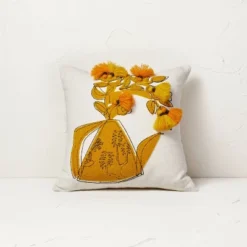 Floral Watering Pitcher Square Throw Pillow With Tassels - Opalhouse™ Designed With Jungalow™ 8 Floral Watering Pitcher Square Throw Pillow With Tassels - Opalhouse™ Designed With Jungalow™ -Home Decoration Sale Shop GUEST 295bbf4a 7932 4570 9c93 22f266108cb5