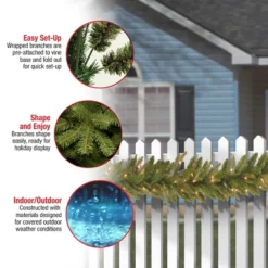 National Tree Company Pre-Lit 'Feel Real' Artificial Christmas Garland, Green, Frasier Grande, White Lights, Plug In, Christmas Collection, 9 Feet 7 National Tree Company Pre-Lit 'Feel Real' Artificial Christmas Garland, Green, Frasier Grande, White Lights, Plug In, Christmas Collection, 9 Feet -Home Decoration Sale Shop GUEST 2b05e4e5 8bde 4913 9ee3 e841a1681486