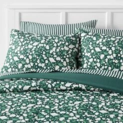 Floral Printed Microfiber Reversible Comforter & Sheets Set Dark Green - Room Essentials™ -Home Decoration Sale Shop GUEST 3b9a5973 d4a1 463a af2e 3b4ff4b32e85