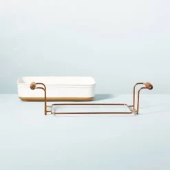 4.25qt Oven-to-Table Stoneware Baking Dish With Cradle Carrier Cream/Clay - Hearth & Hand™ With Magnolia 6 4.25qt Oven-to-Table Stoneware Baking Dish With Cradle Carrier Cream/Clay - Hearth & Hand™ With Magnolia -Home Decoration Sale Shop GUEST 412098bc 7a15 4685 a3f5 2f35a7faa156