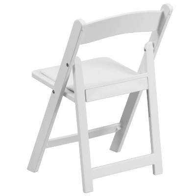 Flash Furniture 10 Pack Kids White Resin Folding Event Party Chair With Vinyl Padded Seat 9 Flash Furniture 10 Pack Kids White Resin Folding Event Party Chair With Vinyl Padded Seat - Image 7