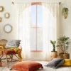 1pc Sheer Banded Geo Macrame Window Curtain Panel White - Opalhouse™ Designed With Jungalow™ 1 1pc Sheer Banded Geo Macrame Window Curtain Panel White - Opalhouse™ Designed With Jungalow™ -Home Decoration Sale Shop GUEST 5558f3f4 e289 4fce 89ab ad882207829f