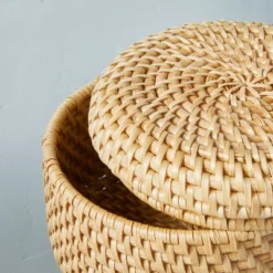 Woven Basket With Lid Natural - Hearth & Hand™ With Magnolia -Home Decoration Sale Shop GUEST 5771aee5 3de9 4b2d 8eea 1b818536233b