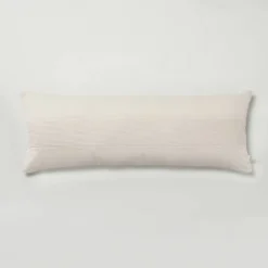 16"x42" Slub Center Stripe Oversized Lumbar Bed Pillow - Hearth & Hand™ With Magnolia 15 16"x42" Slub Center Stripe Oversized Lumbar Bed Pillow - Hearth & Hand™ With Magnolia -Home Decoration Sale Shop GUEST 59c94da2 2910 417b 9717 22b1103abb33