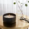 16oz Blackened Bowl Ceramic With Multi Woodwick And Dustcover Honeycrisp Apple Cider Candle Black - Threshold™ -Home Decoration Sale Shop GUEST 662061c0 e2e1 4e99 845a eed1af354814