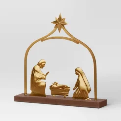 3pc Metal Christmas Nativity Scene Figurine Set - Wondershop™ Gold -Home Decoration Sale Shop GUEST 6f71a657 af48 4636 9ecb 15d0d7e15980