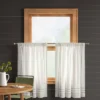 2pk 42"x36" Light Filtering Stripe Border Curtain Tiers Cream/Gray - Threshold™ -Home Decoration Sale Shop GUEST 716d731e aae2 4421 85b0 f4ed11bd58e4