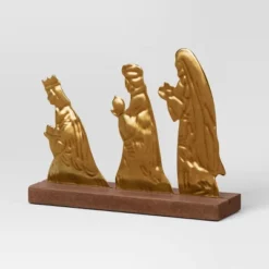 3pc Metal Christmas Nativity Scene Figurine Set - Wondershop™ Gold -Home Decoration Sale Shop GUEST 93fcd2f3 984d 4877 893e 02fc8f94efa5