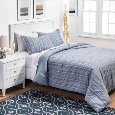 Classic Stripe Comforter & Sham Set - Threshold™ 3 Classic Stripe Comforter & Sham Set - Threshold™
