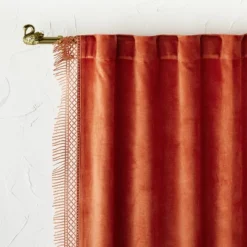 1pc Light Filtering Velvet Macrame Trim Window Curtain Panel Burnt Orange - Opalhouse™ Designed With Jungalow™ 9 1pc Light Filtering Velvet Macrame Trim Window Curtain Panel Burnt Orange - Opalhouse™ Designed With Jungalow™ -Home Decoration Sale Shop GUEST 9bfd56a0 ad5c 4df0 98b1 851ec6623ce3