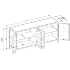 Crystal Cove Glass TV Stand For TVs Up To 59" - Threshold™ Designed With Studio McGee -Home Decoration Sale Shop GUEST a13f9ad9 19e7 45e4 939d 0ee33acc8103