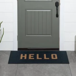1'7.5"x3'11" 'Hello' Doormat Black/Tan - Threshold™ 9 1'7.5"x3'11" 'Hello' Doormat Black/Tan - Threshold™ -Home Decoration Sale Shop GUEST a27f9ca5 14a7 4fc2 8728 28e6d1b52f17