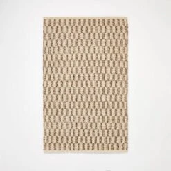 Checkered Stripe Rug Brown - Threshold™ Designed With Studio McGee -Home Decoration Sale Shop GUEST b2864ce6 6869 48dc 80bf 0c1c5704bc0f