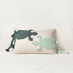 Two Lizard Punch Needle Lumbar Throw Pillow - Opalhouse™ Designed With Jungalow™ -Home Decoration Sale Shop GUEST b928f6a8 8ca3 4efd 8799 466299a95a4e