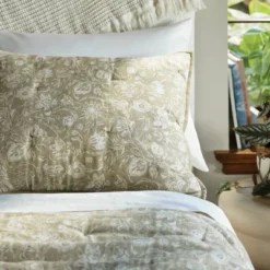 Standard Floral Print Trad Cotton Voile Lofty Quilt Sham Green - Threshold™ -Home Decoration Sale Shop GUEST bf71adc4 05df 450f bbec e4fe8094f052