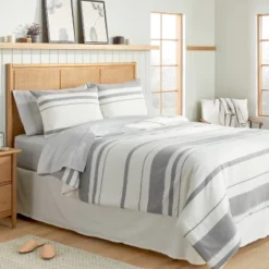 Herringbone Stripe Comforter & Sham Set Sour Cream/Railroad Gray -Home Decoration Sale Shop GUEST c1de9510 0cb1 4d6a 8f79 c0da648367c9