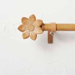 Flower Faux Wood Curtain Rod Natural Wood - Opalhouse™ Designed With Jungalow™ -Home Decoration Sale Shop GUEST c5b5a613 8f9b 4e84 9eff 5ca6e3369a7b