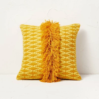 Diamond Textured Woven Square Throw Pillow - Opalhouse™ Designed With Jungalow™ 6 Diamond Textured Woven Square Throw Pillow - Opalhouse™ Designed With Jungalow™ - Image 4