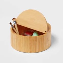9" X 4" Circular Hinge Lid Bamboo Countertop Organizer - Brightroom™ 7 9" X 4" Circular Hinge Lid Bamboo Countertop Organizer - Brightroom™ -Home Decoration Sale Shop GUEST e91a16ba 67ba 4346 aca1 624c8c7558a6