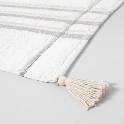 Bath Rug Bold Stripes Tonal Cream - Hearth & Hand™ With Magnolia