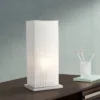 360 Lighting Cube Modern Accent Table Lamp 19 3/4" High White Ribbon Fabric Shade For Bedroom Living Room Bedside Nightstand Office Kids Family House -Home Decoration Sale Shop GUEST f32af48f f763 4108 b360 0aa2503a123f