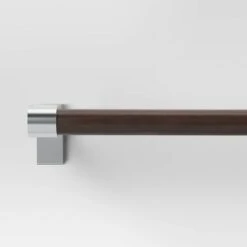 Dark Faux Wood Curtain Rod Nickel - Threshold™ 9 Dark Faux Wood Curtain Rod Nickel - Threshold™ -Home Decoration Sale Shop GUEST f65030f0 7be0 425c 96b7 548c0d49cc46