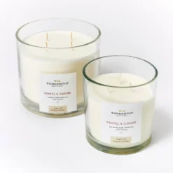 Clear Glass Santal & Ginger Candle White - Threshold™ Designed With Studio McGee -Home Decoration Sale Shop GUEST f8468f42 e11b 4265 be90 0b4528f7c8a3